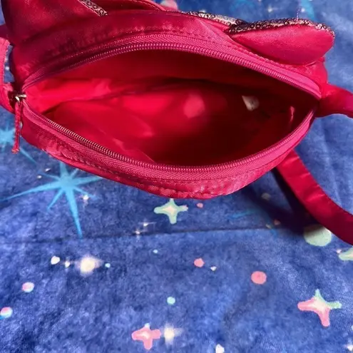 Sanrio Hello Kitty 2012 Pink Sequin Satin Face Bag Purse