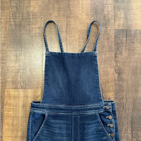 Mother The Swooner Weekender Flared Overalls Size 28 Blue