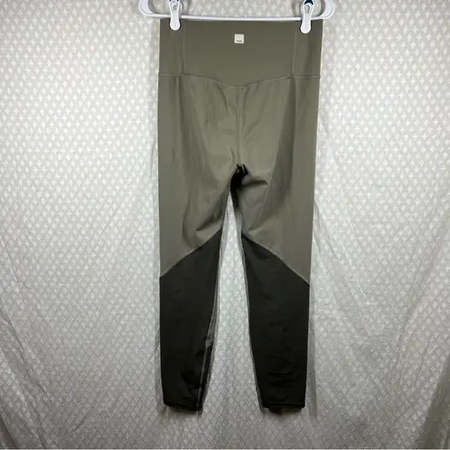 Vuori Tan Grey Studio Color Block High Rise Leggings