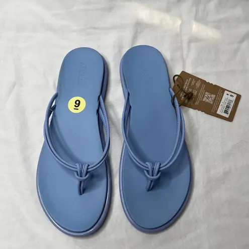 Olukai Womens Aka Cloud Blue Thong Toe Flip