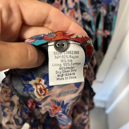 Johnny Was NWT Ontar Beesley Button Front Maxi Dress Boho Chic XS (Small Flaw)