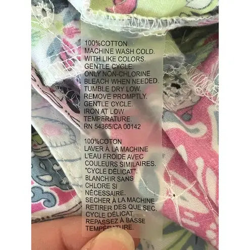 Allison Daley Petite Button-Up Blouse – Floral Patchwork – Size 14P