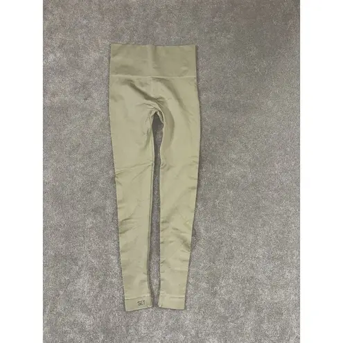 Set Active sculptflex leggings ribbed seamless Light Green XS