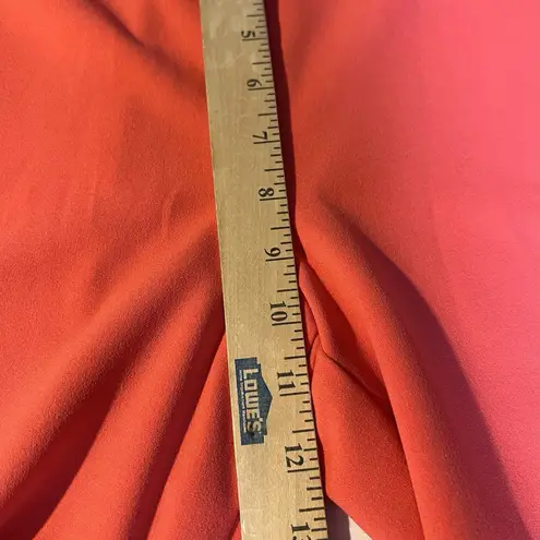 New York & Company Coral Stretch Wide Leg Jumpsuit M Casual Career Vacation Orange Size M