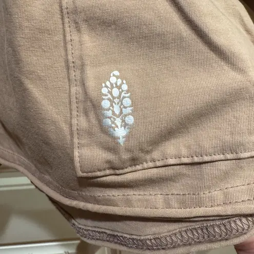 Free People Movement NWT FP Movement Hot Shot Tee Romper in Mocha Latte