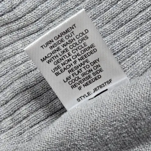 Love Ellie Gray Open Front Cardigan L Ribbed Inlay STITCH FIX J87837SF Size L