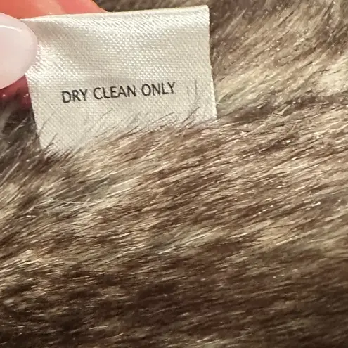 CROSBY. FAUX FUR COLLAR BROWN BOHO VEST M Size M