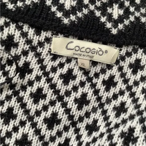 BEAUTIFUL🌹MADE IN ITALY 🌟sweater coat Black Size L