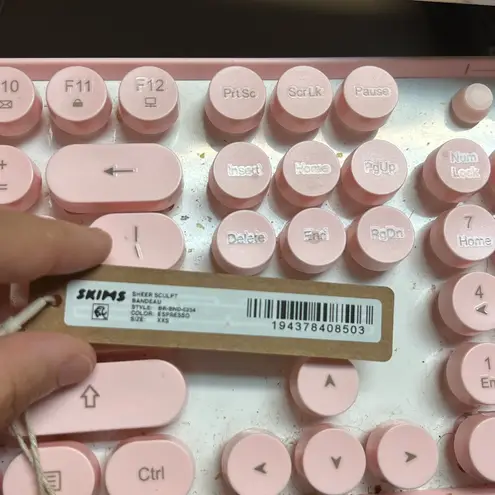 SKIMS Sheer Sculpt Bandeau Bra Espresso XXS NWT Strapless Shapewear