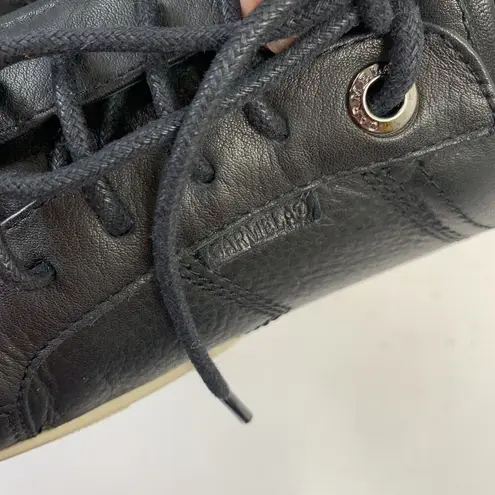 Carmela  Size 37 6 Sneaker Love For Leather Black Slip On Lace Up Platform Shoes