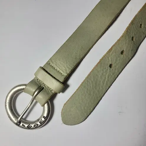Diesel Vintage Genuine Leather Green Belt. Size: 38"