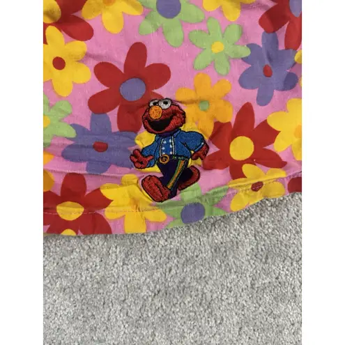 Sesame Street vintage Shorts Boxer hippie Elmo Embroidered Small Women's Flower