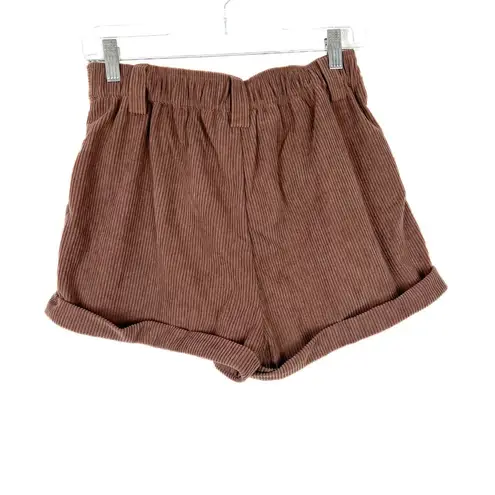 Halara NWT  Button Zipper Side Pocket Corduroy Casual Shorts Size Small S NEW