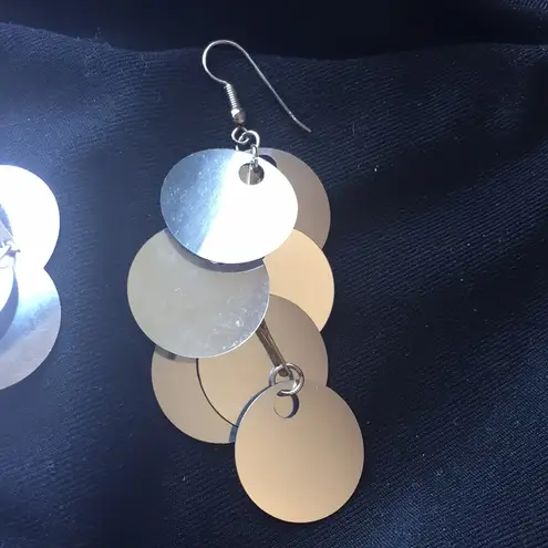 Sparkly dangle earrings!! Silver