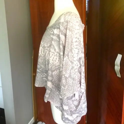 Anthropologie Snake Print Oversized Off Shoulder Top - Image 2