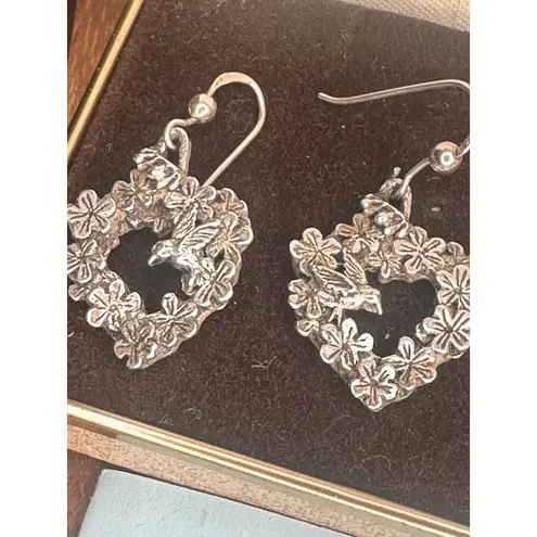 Silver Scenes Beautiful Hummingbird Necklace And Earring Set