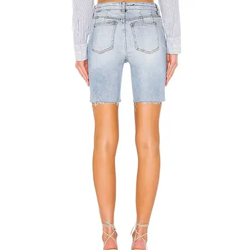 Free People  NWT Avery Buttonfly Denim Bermuda Cutoff Light Wash Shorts Size 0/25