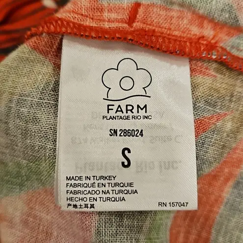 Farm Rio ππ Red Macaw Romper Small