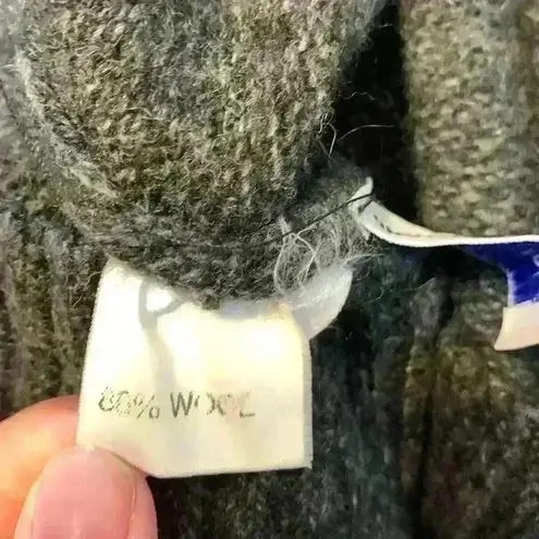 Castle by Ireland grey wool sweater sz M winter fall basic made in Ireland Gray Size M