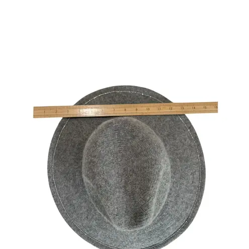 San Diego Hat Company Adjustable Rhinestone & Gray Knit Wool Blend Wide Brim Hat
