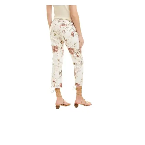 Johnny Was The Cropped Boyfriend Jeans in Rose Nwt