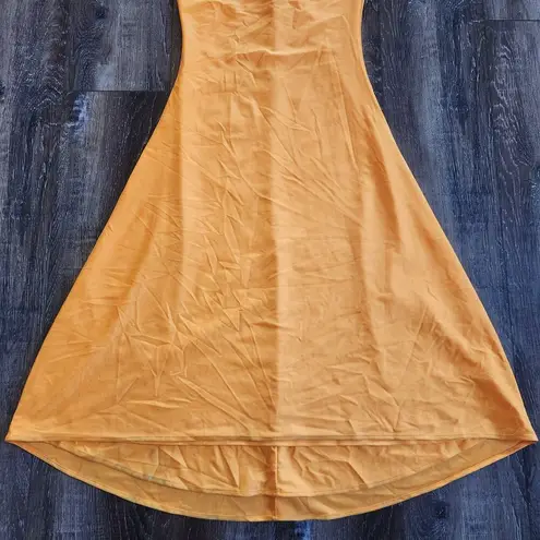 Retrofête Retrofete Orange Maxi Dress Pearl Halter Size Small Sample