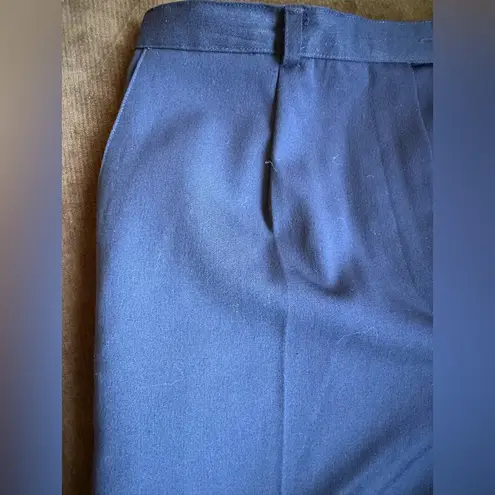 Sag Harbor NWTS Navy Blue Machine Washable Comfort Stretch Sz 12P Pleat…