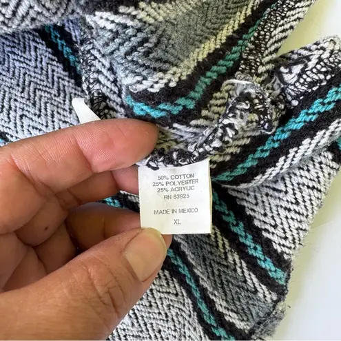 Miguel Geraldo unisex Striped Baja Hoodie XL Green