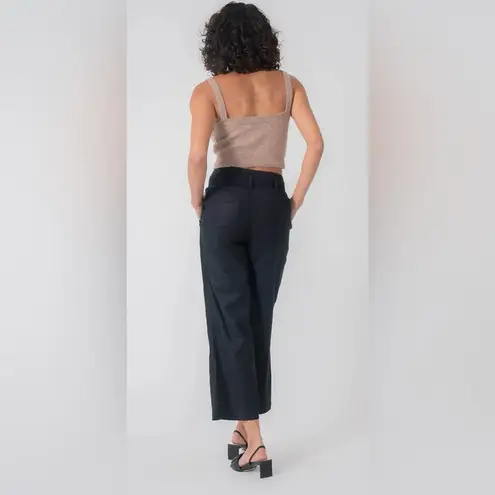 Evereve Level 99 at Bette Seamed Pant Crop Trousers Size 24