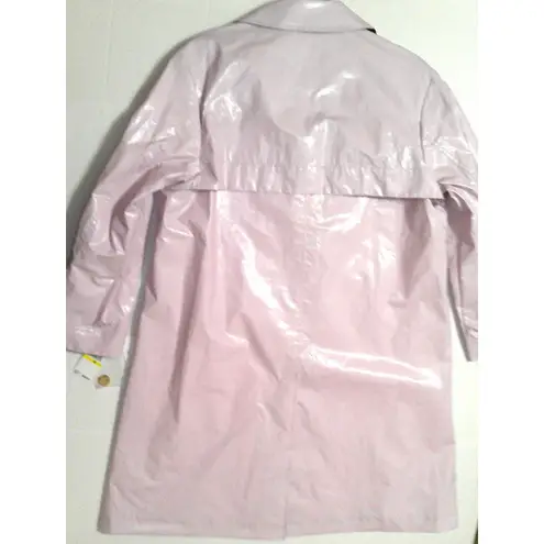 New NWT $495 Jane Post Iconic Light Slicker Rain Coat Trench Womens M Blush Pink Size M