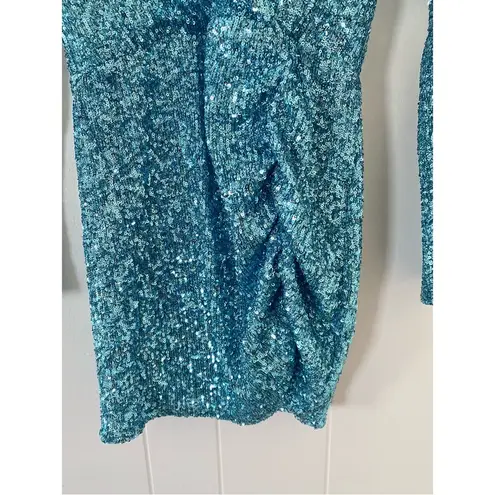 Show Me Your Mumu  Party Hop Sequin Dress in Frosty Blue Size X-Small NWT