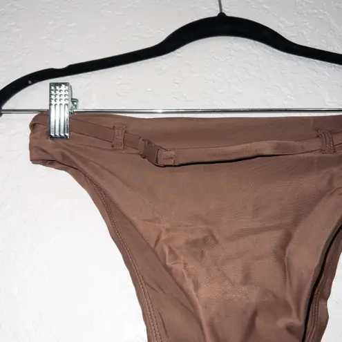 ANDIE NWT Brown Espresso The Riviera High Waisted Bikini Bottom Size XS