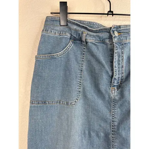 Ralph Lauren Vintage  Denim Skirt 14 Classic Boho