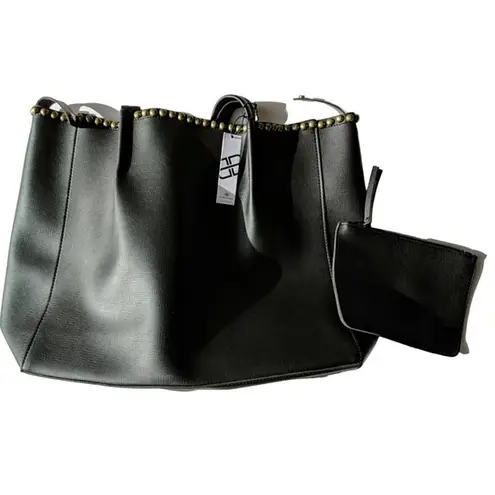 B-low the Belt Black Studded Tote - Size O/S - NWT