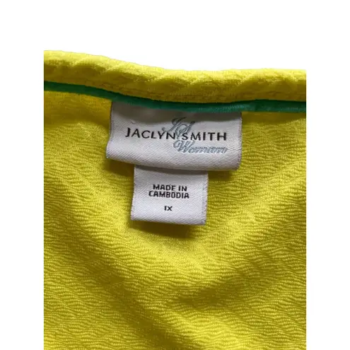 Jaclyn Smith Women's Yellow T-Shirt 1X