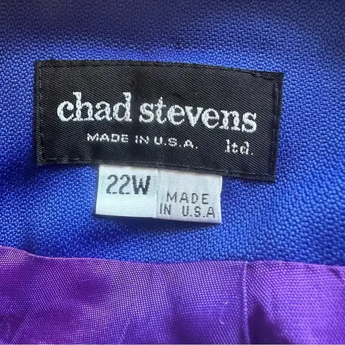 Vintage Blue Chad Stevens  Plus Size Blazer