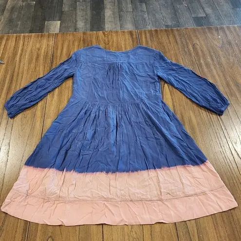 Anthropologie Holding Horses Ombré Dip Dye Tassel knee length Dress size 0