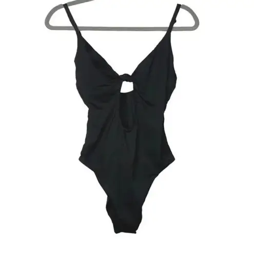 NWT Andie The Santorini OnePiece Swimsuit AdjustableStraps RemovableCups L Black Size L