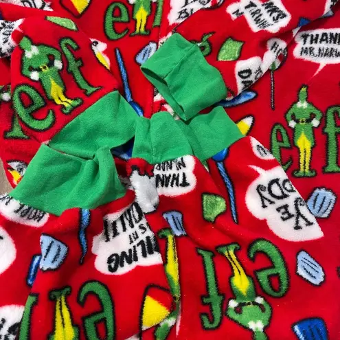 Elf One Piece Pajamas Women's Size XL Buddy The Elf Ugly Christmas Sweater Red