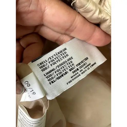 via spiga Zig Zag Quilted Detachable Hood Mid Length Jacket Side Pockets S