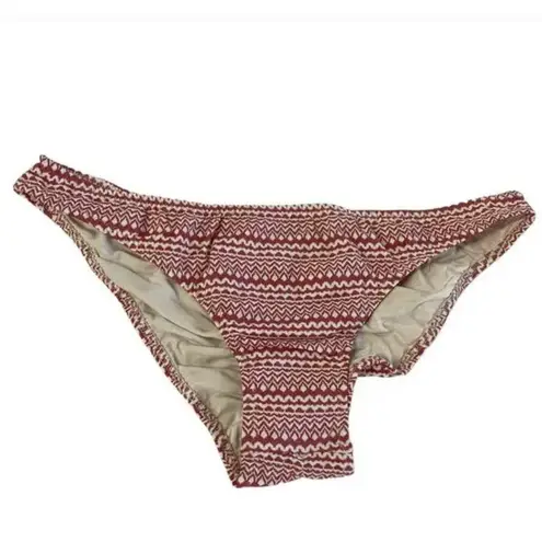 Eberjay Eberjey Bikini Bottom Womens Large Red White Cherokee Heart Allie Made in USA - Image 2