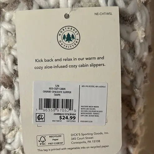 NWT Northeast Outfitters Women's Alow Infused Slipper Bundle. Shoe size 5