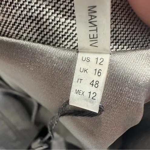 T Tahari NWT Women’s Adara Single-Button Jacket Blazer Office in Black White 12