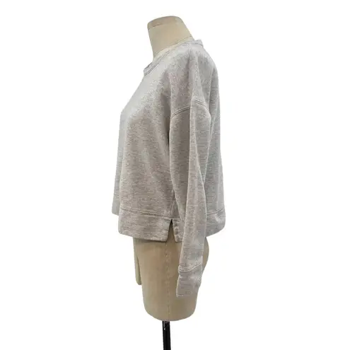 James Perse Light Gray Crew Neck Terry Cotton Sweatshirt Size 0 / XS