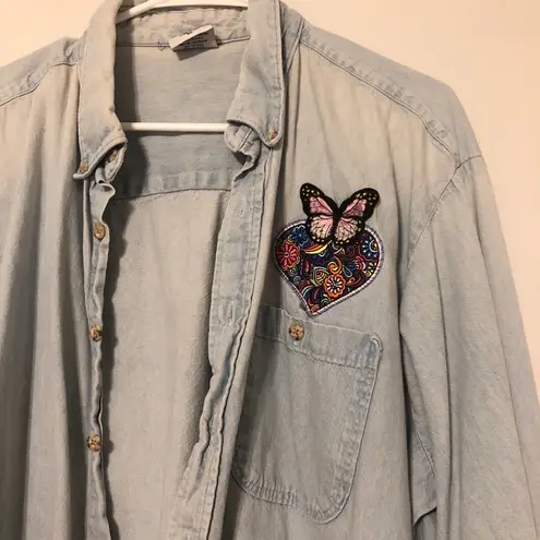 Vintage Denim Button