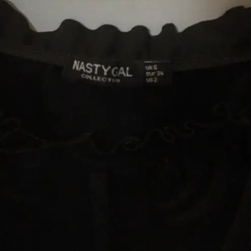 Nasty Gal  black bustier dress us 2