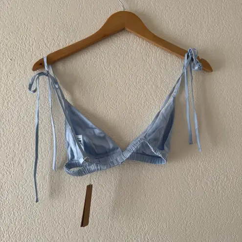 SKIMS Bridal Triangle Silk Bralette in Glacier