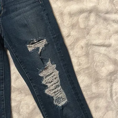 American Eagle  Super Hi Rise Jegging Distressed Super Super Stretch X Size 4