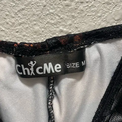 Chic Me Leopard Print Lace Trim Cami