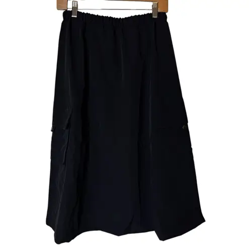 Musinsa Standard Cargo Maxi Skirt Black size Medium